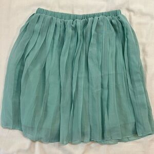 Urban Outfitters Sparkle & Fade Teal Chiffon Pleated Accordion Ballet Skirt
